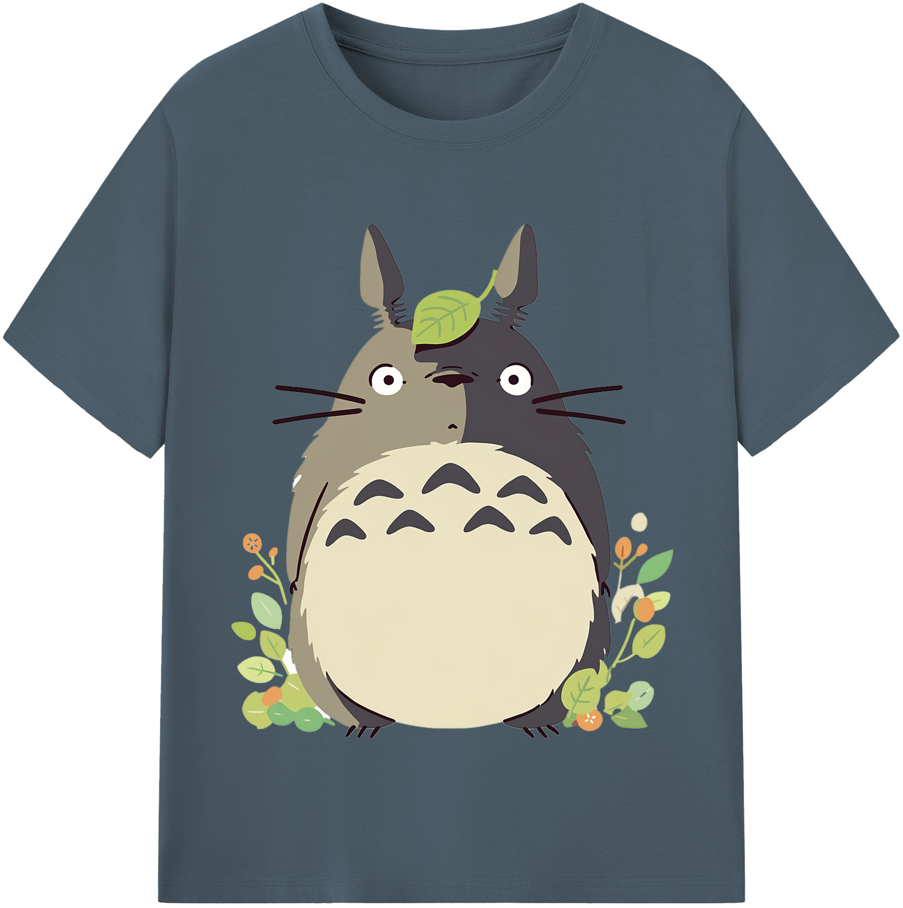 （画像用） となりのトトロ 草壁メイ 草壁サツキ My Neighbor Totoro Satsuki Kusakabe Mei Kusakabe 綿100％半袖Tシャツ（フロントプリント）